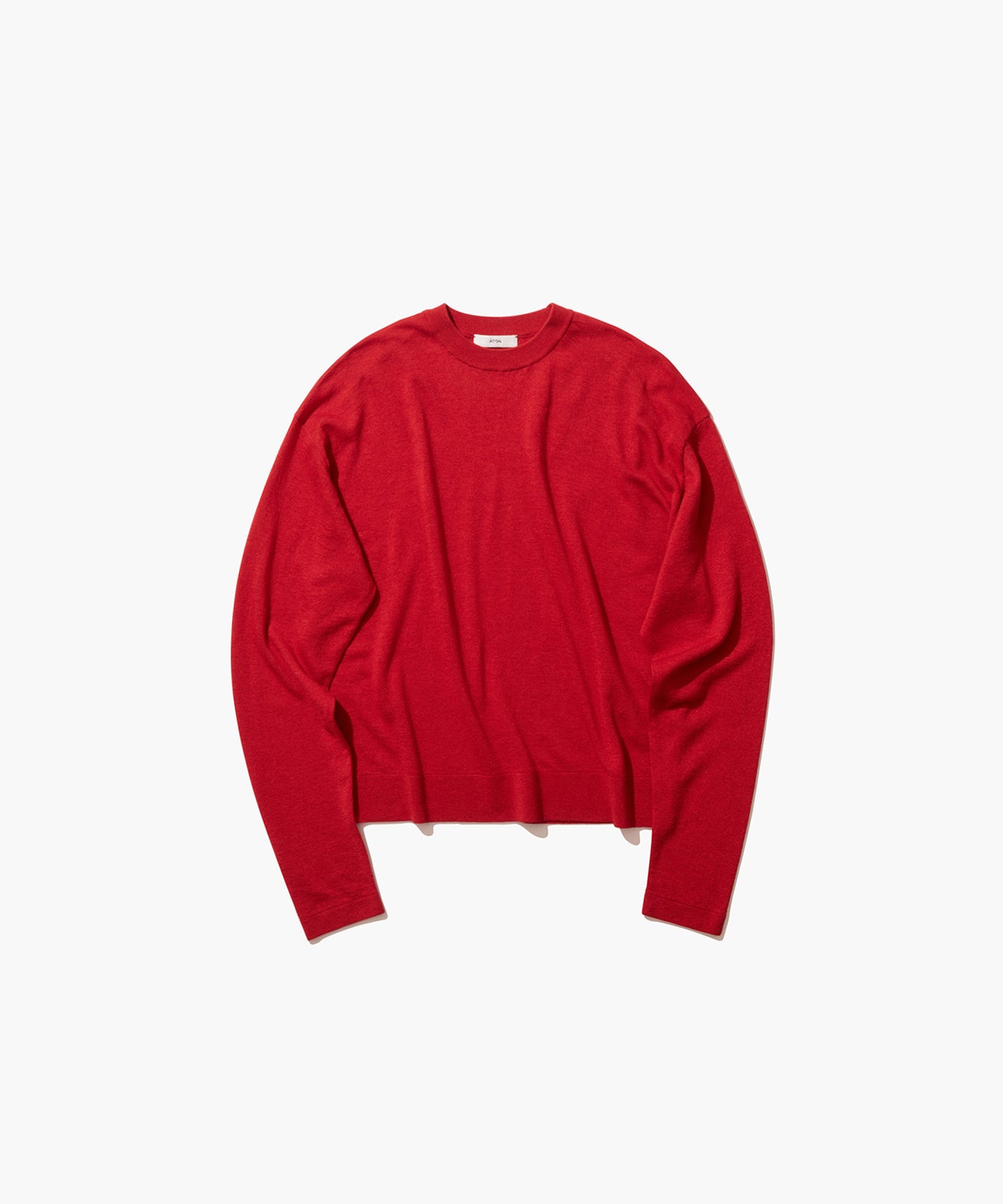 GARMENT DYED CASHMERE SILK | CREWNECK SWEATER – ATON | エイトン