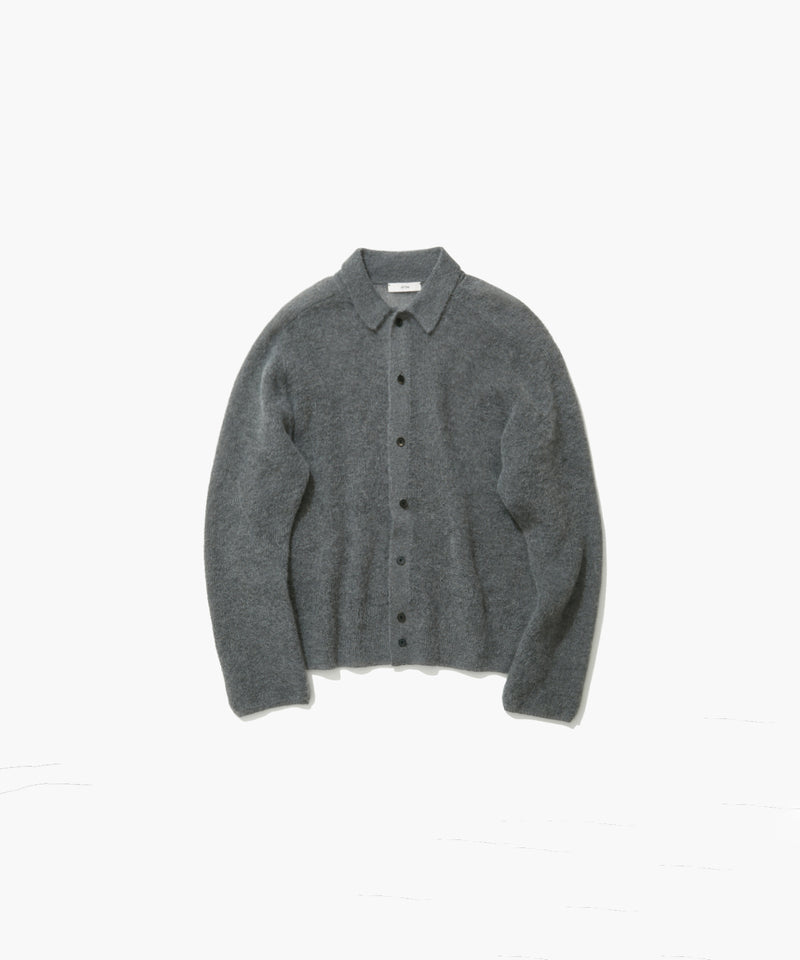 SUPER KID MOHAIR | POLO CARDIGAN – ATON | エイトン