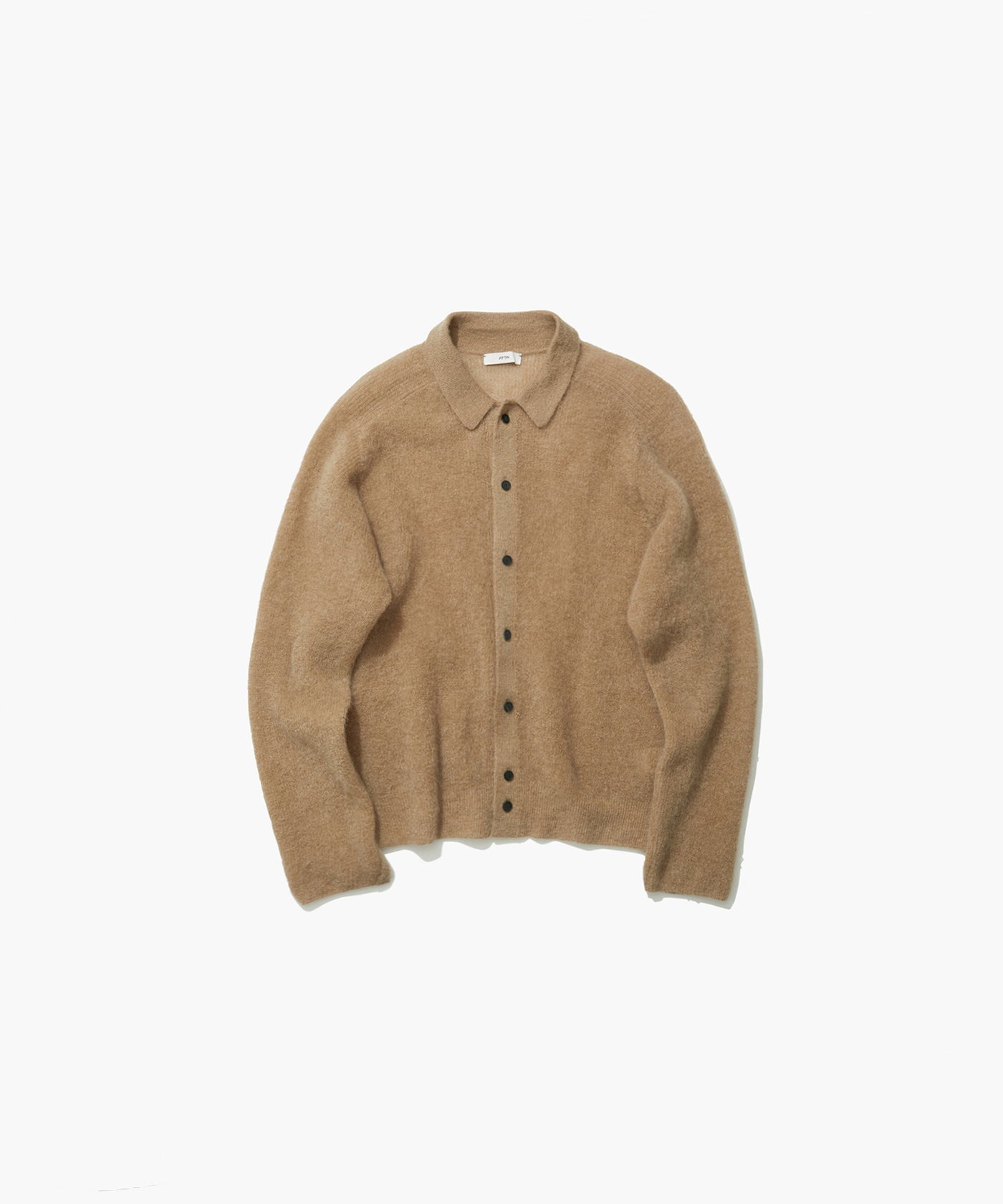 SUPER KID MOHAIR | POLO CARDIGAN – ATON | エイトン