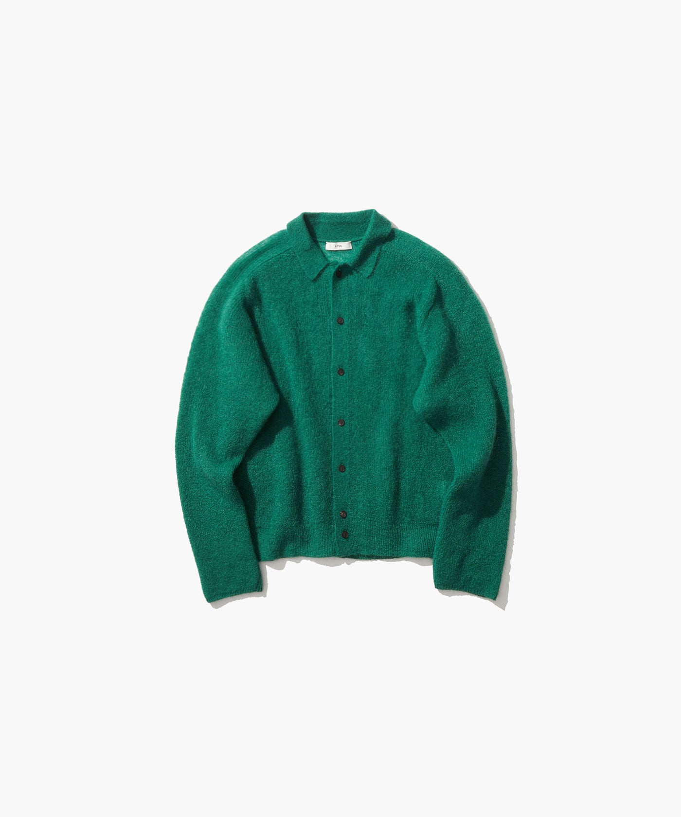 SUPER KID MOHAIR | POLO CARDIGAN – ATON | エイトン