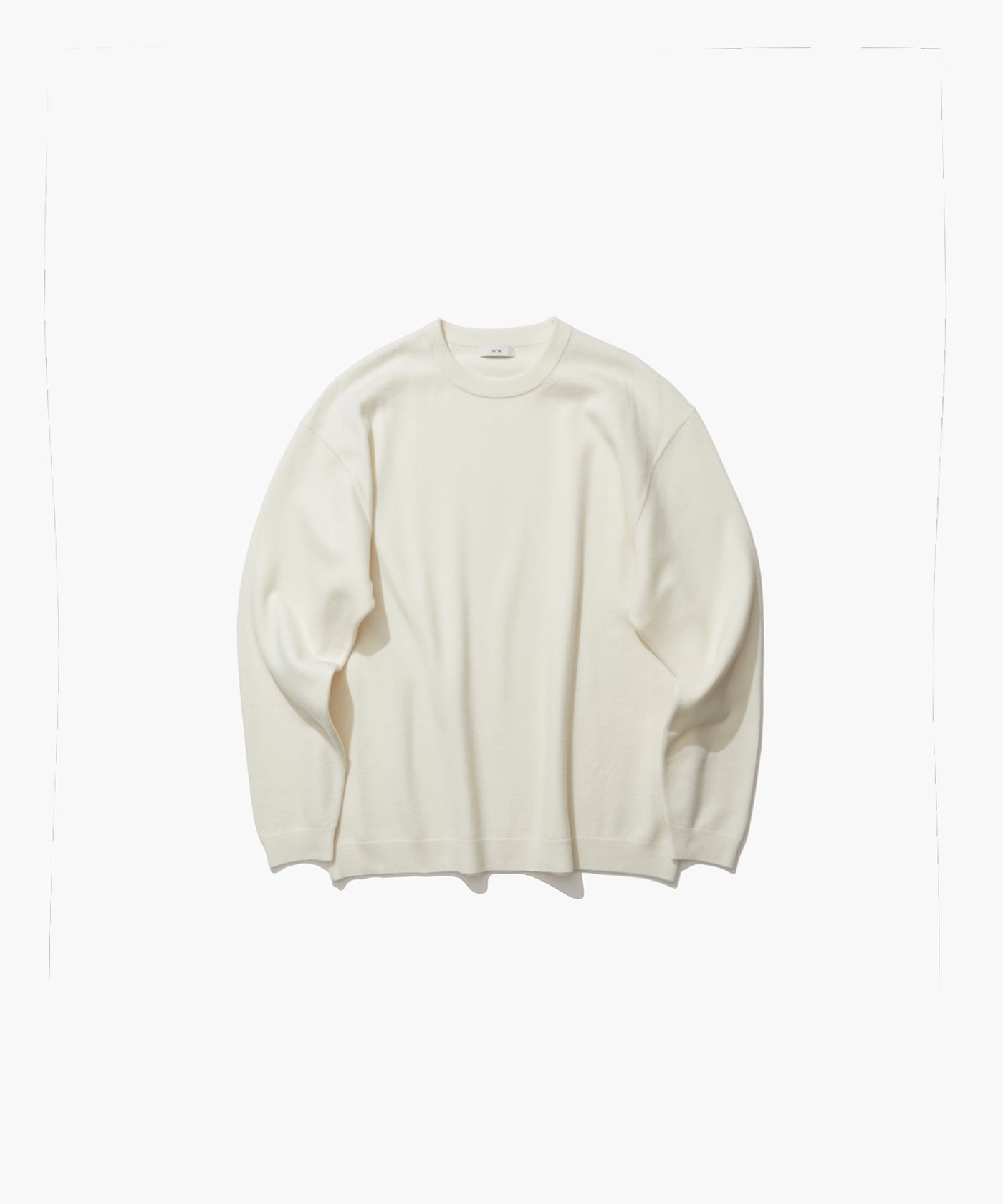 FINE WOOL MELTON | CREWNECK SWEATER – ATON | エイトン