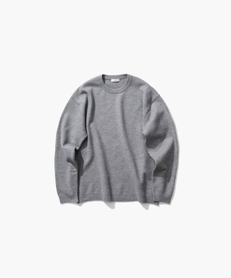 FINE WOOL MELTON | CREWNECK SWEATER