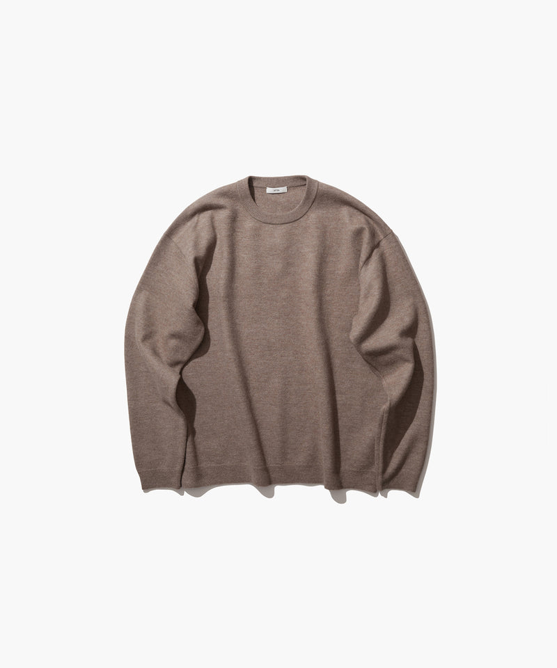 FINE WOOL MELTON | CREWNECK SWEATER