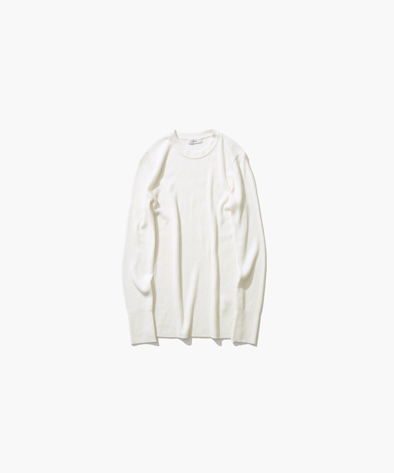 WOOL CASHMERE SILK | CREWNECK SWEATER – ATON | エイトン