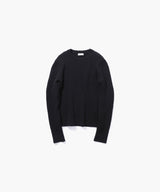 NATURAL DYED WOOL | CREWNECK RIBBED SWEATER – ATON | エイトン