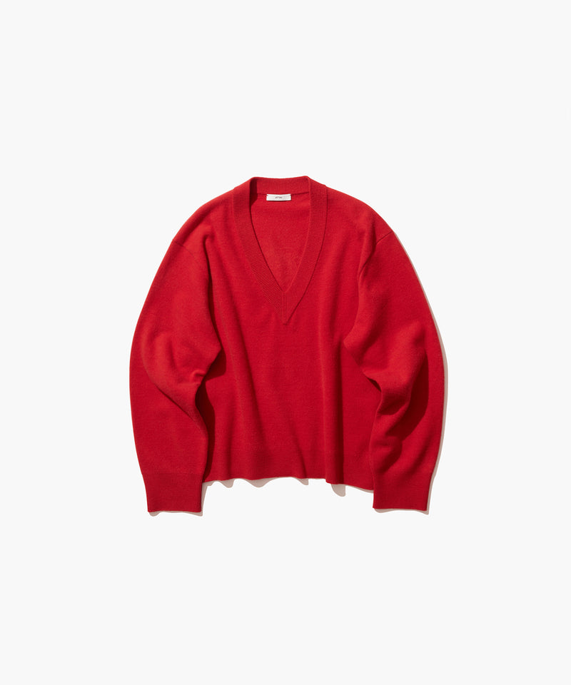 MERINO COLLEGE KNIT | V-NECK SWEATER