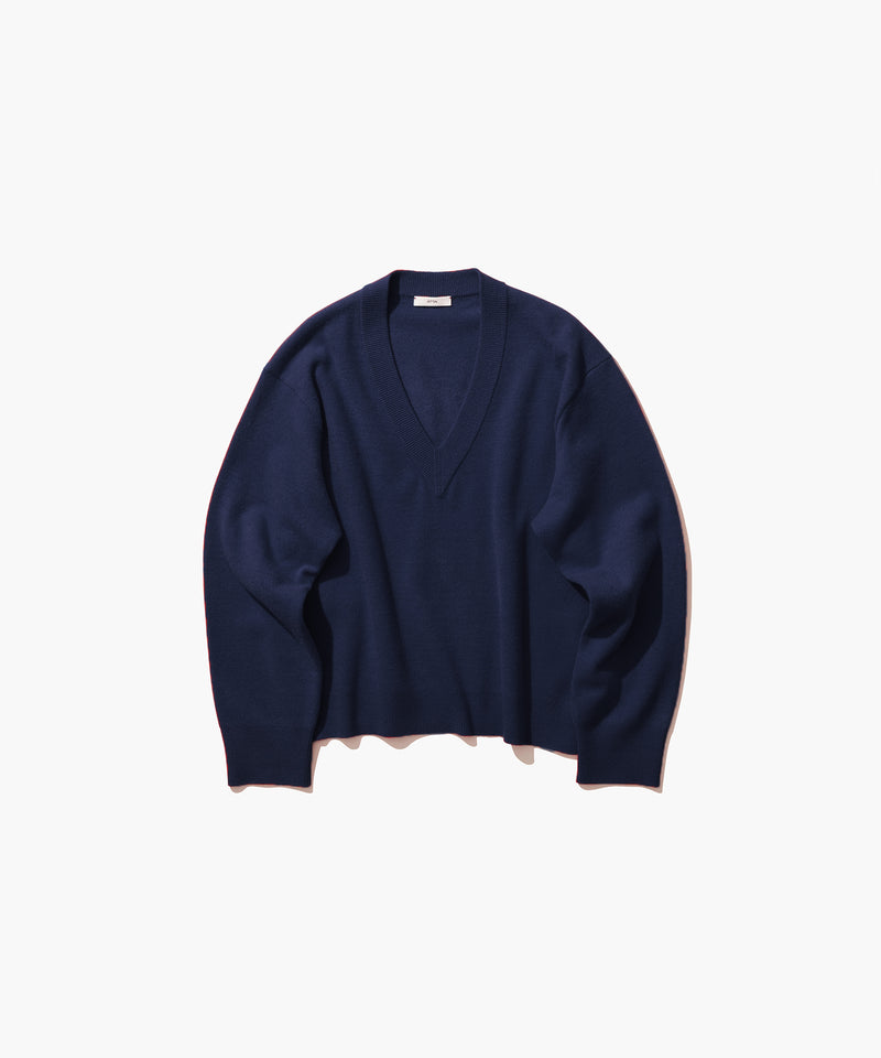 MERINO COLLEGE KNIT | V-NECK SWEATER