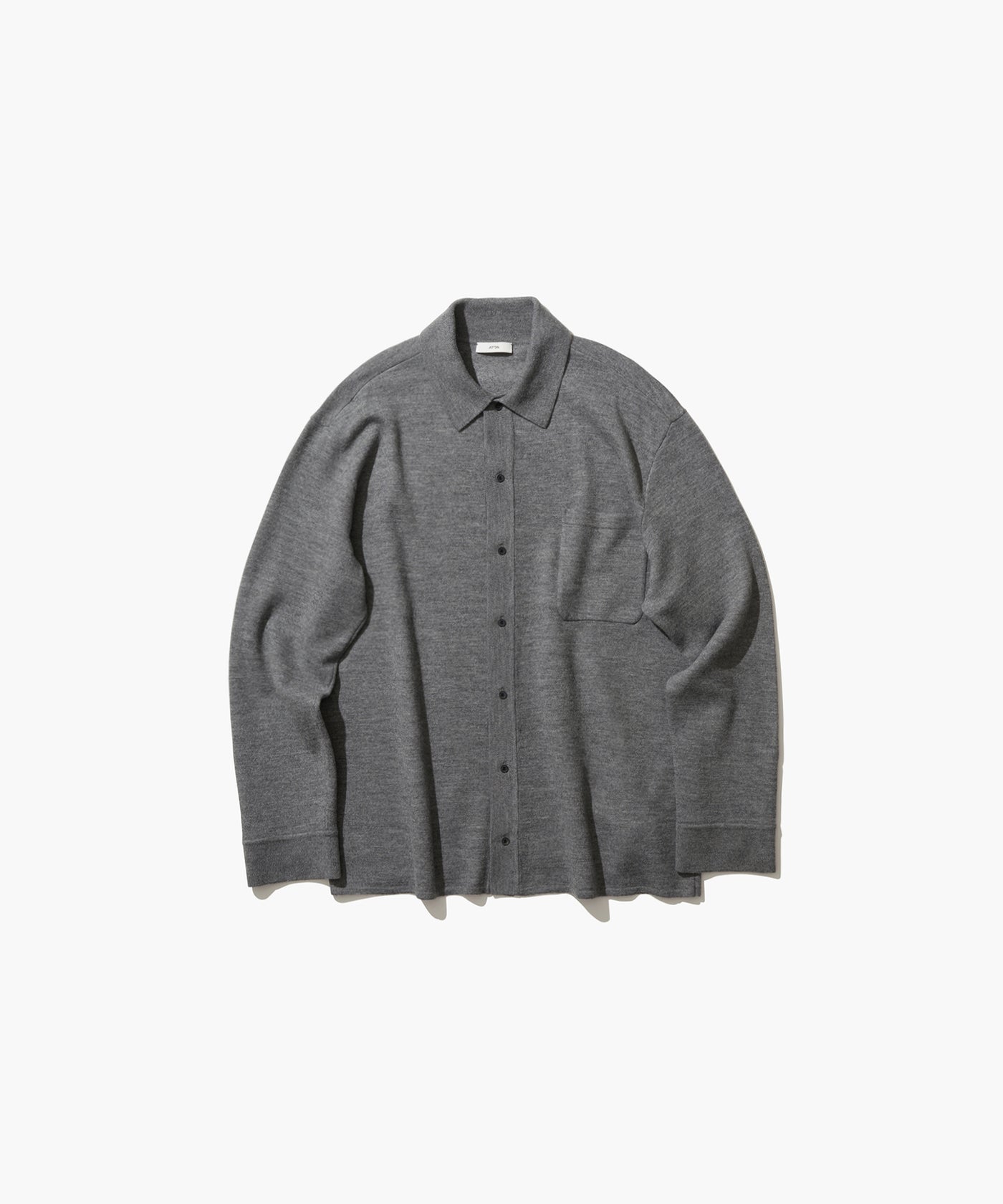 MERINO COLLEGE KNIT | KNIT SHIRT – ATON | エイトン