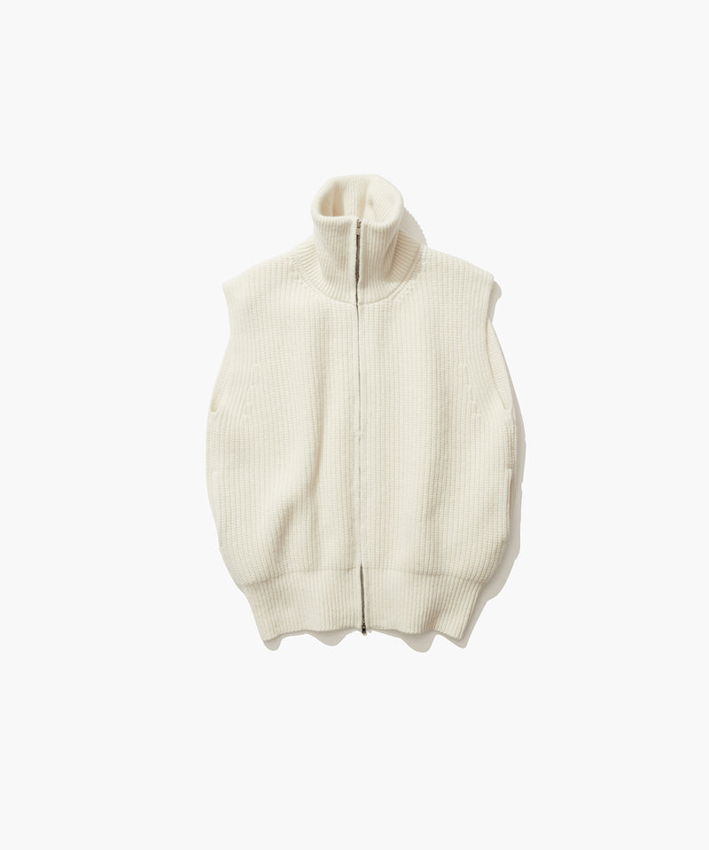 WOOL CASHMERE SILK | ZIPPED UP VEST