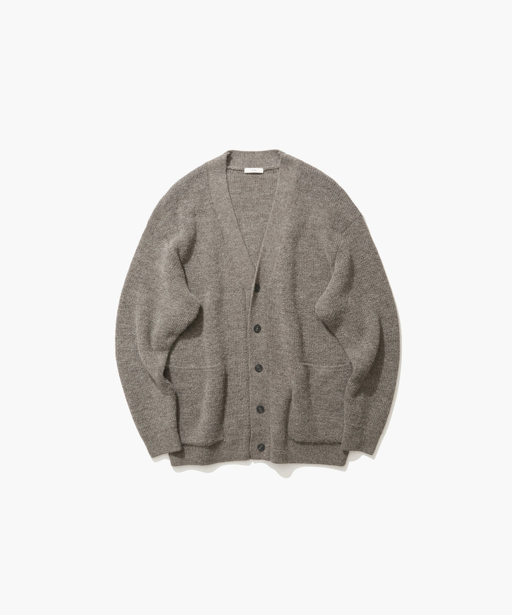 HIGHLAND WOOL ALPACA | OVERSIZED CARDIGAN – ATON | エイトン