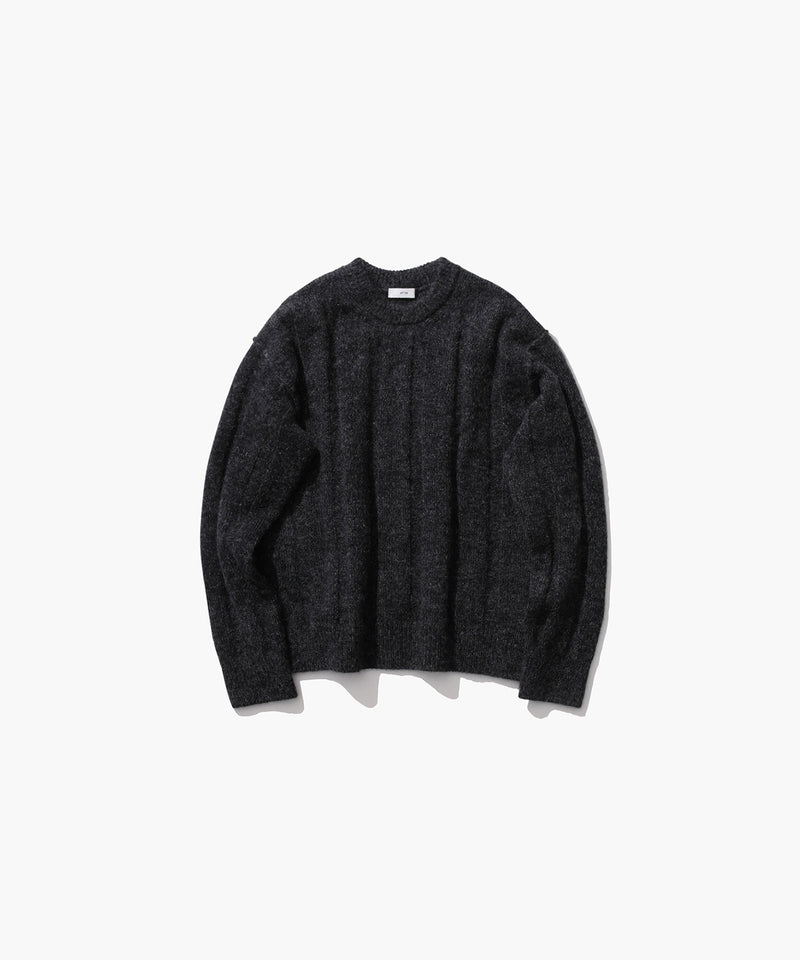 WOOL MOHAIR | WIDE RIBBED SWEATER