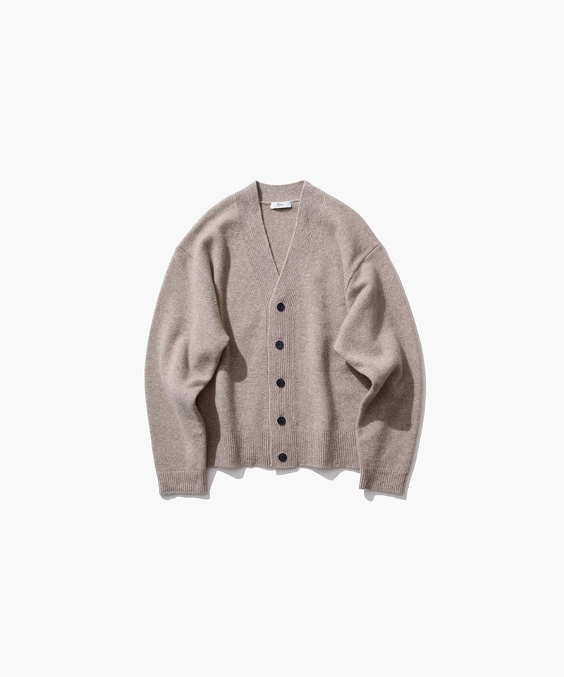 WOOL CASHMERE SILK | V-NECK CARDIGAN – ATON | エイトン