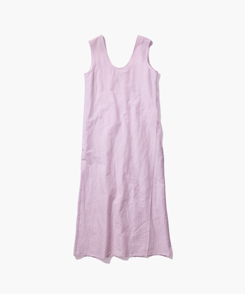 ATON SILK LINEN SHANTUNG フロントタックタンクトップ SILK LINEN POPLIN | TANK TOP DRESS – ATON | エイトン