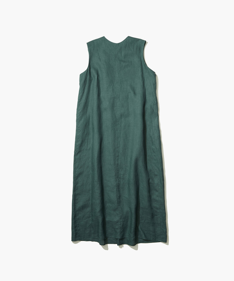 NATURAL DYED LINEN LAWN | TUCKED DRESS