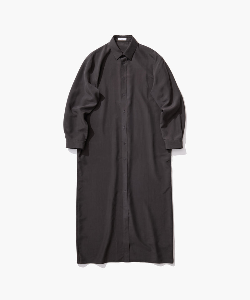 SILK SUEDE | BUTTON DOWN SHIRT DRESS