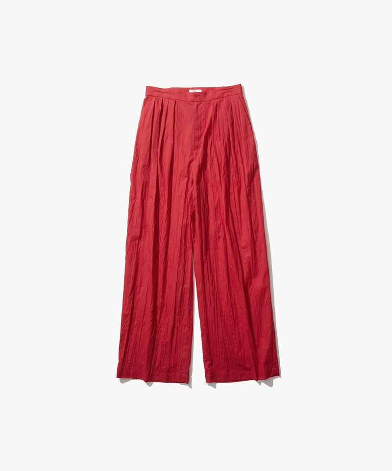 WRINKLED COTTON | WIDE PANTS