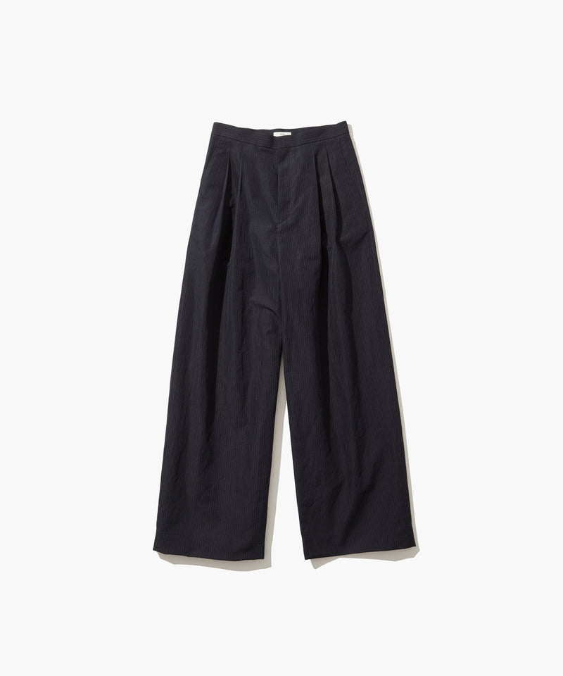 SILK LINEN SHANTUNG | TWO TUCKED PANTS