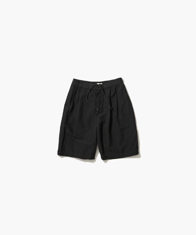 COTTON LINEN VOILE | TWO TUCKED  EASY SHORTS