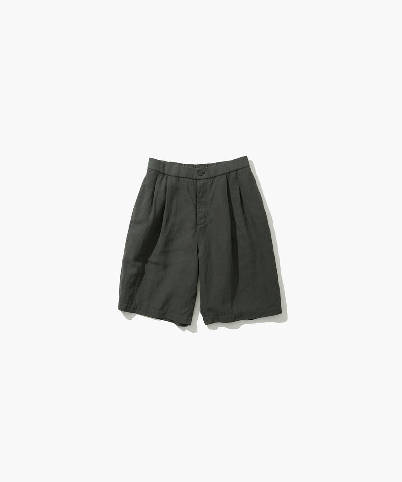 COTTON LINEN VOILE | TWO TUCKED  EASY SHORTS