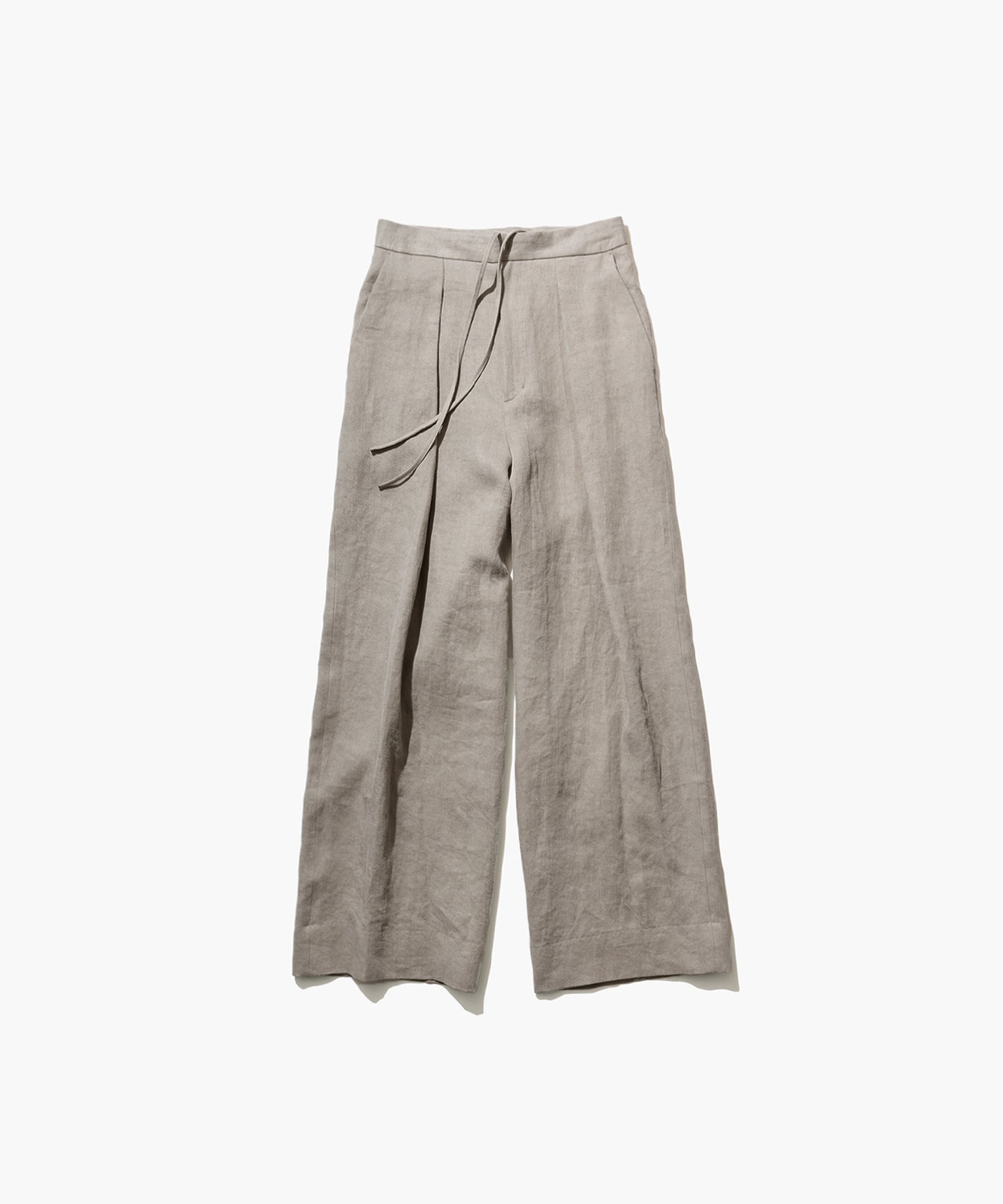 LINEN TWILL | TUCKED EASY PANTS – ATON | エイトン