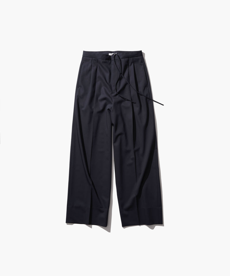 TECHNO WOOL TWILL | TUCKED EASY PANTS