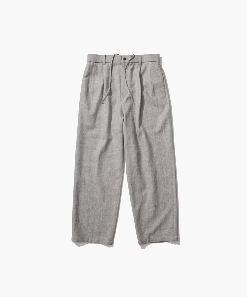 LINEN WOOL TWILL | LOOSE FIT PANTS
