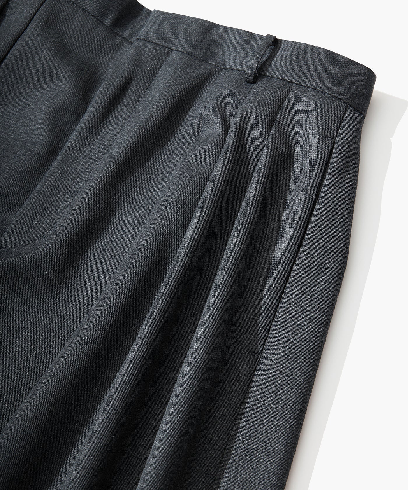 COMPACT WOOL | 3TUCKED WIDE PANTS – ATON | エイトン