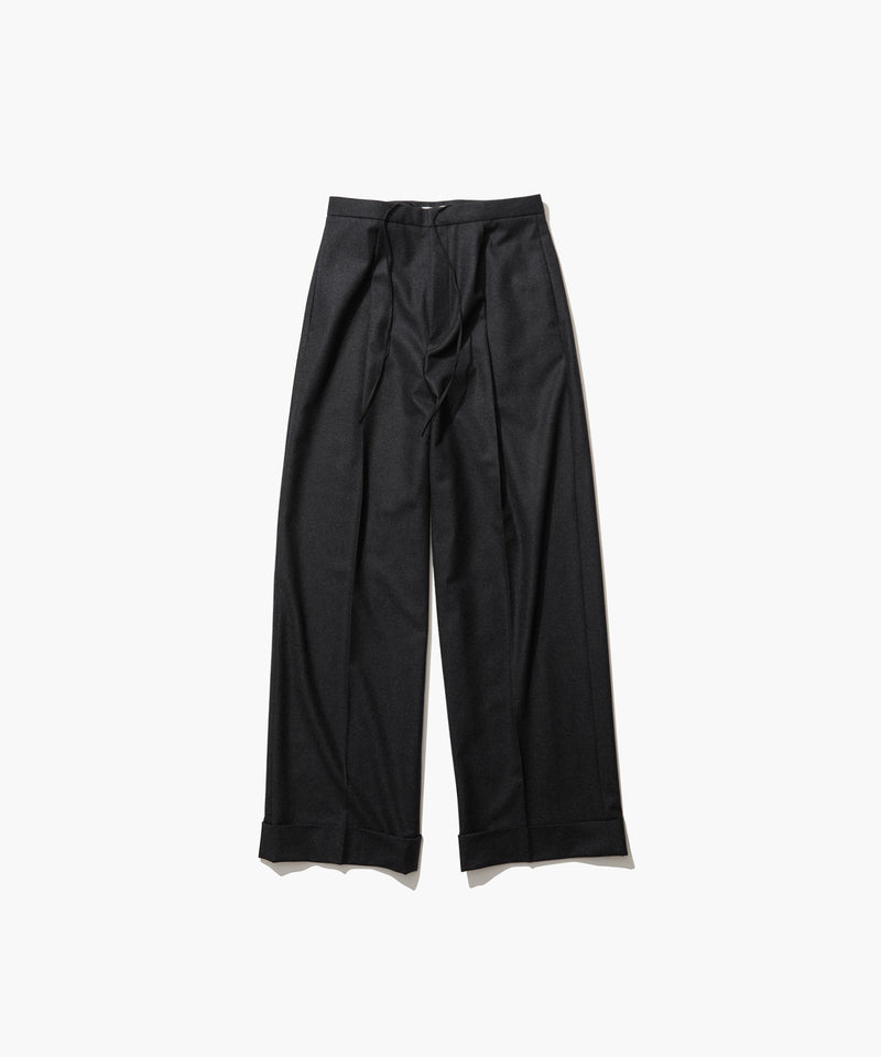 MERINO COLLEGE FLANNEL | WIDE STRAIGHT PANTS