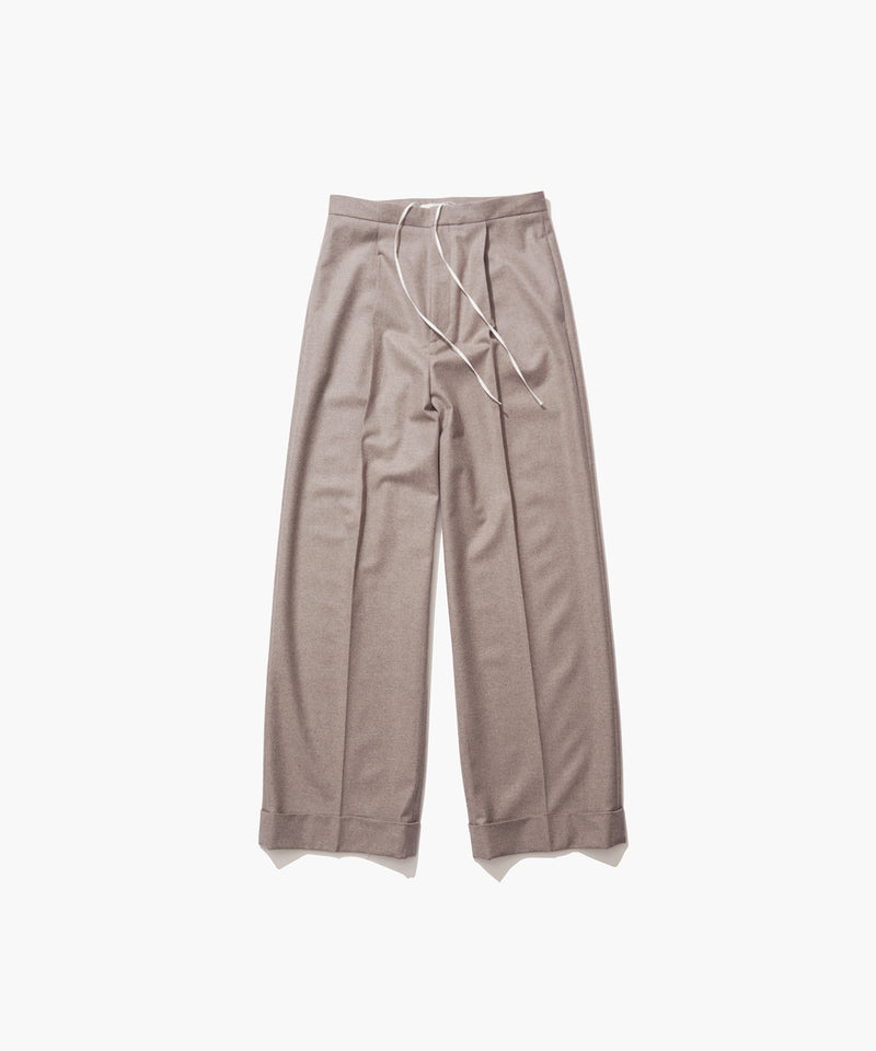 MERINO COLLEGE FLANNEL | WIDE STRAIGHT PANTS