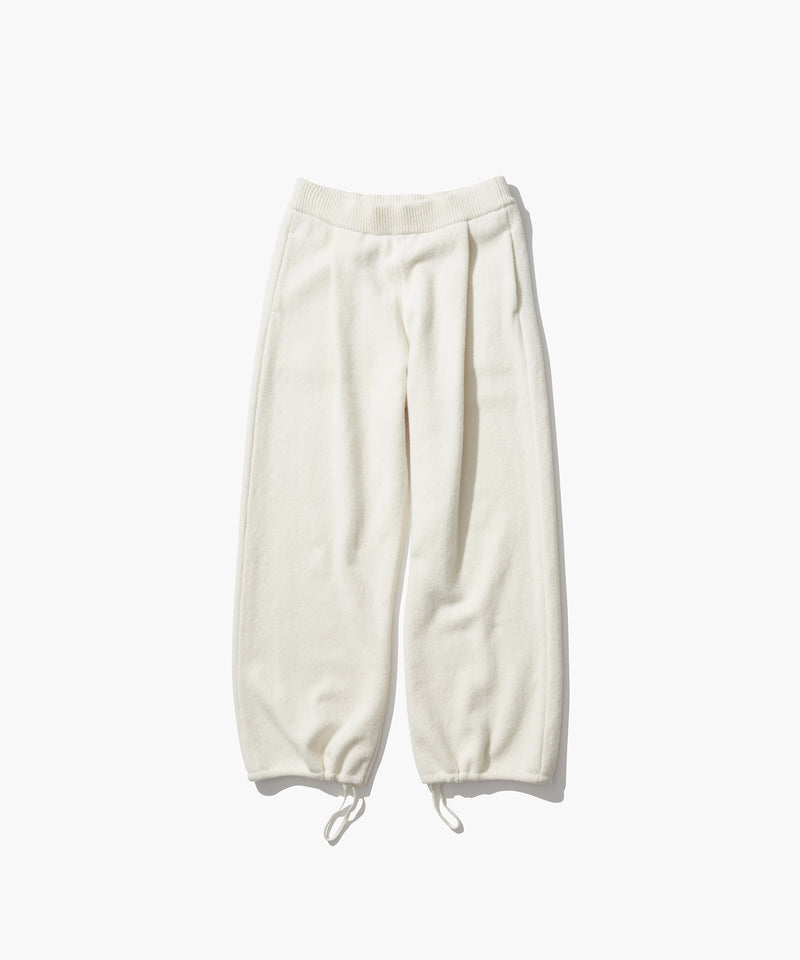 WOOL CASHMERE SILK | TUCKED STRAIGHT PANTS
