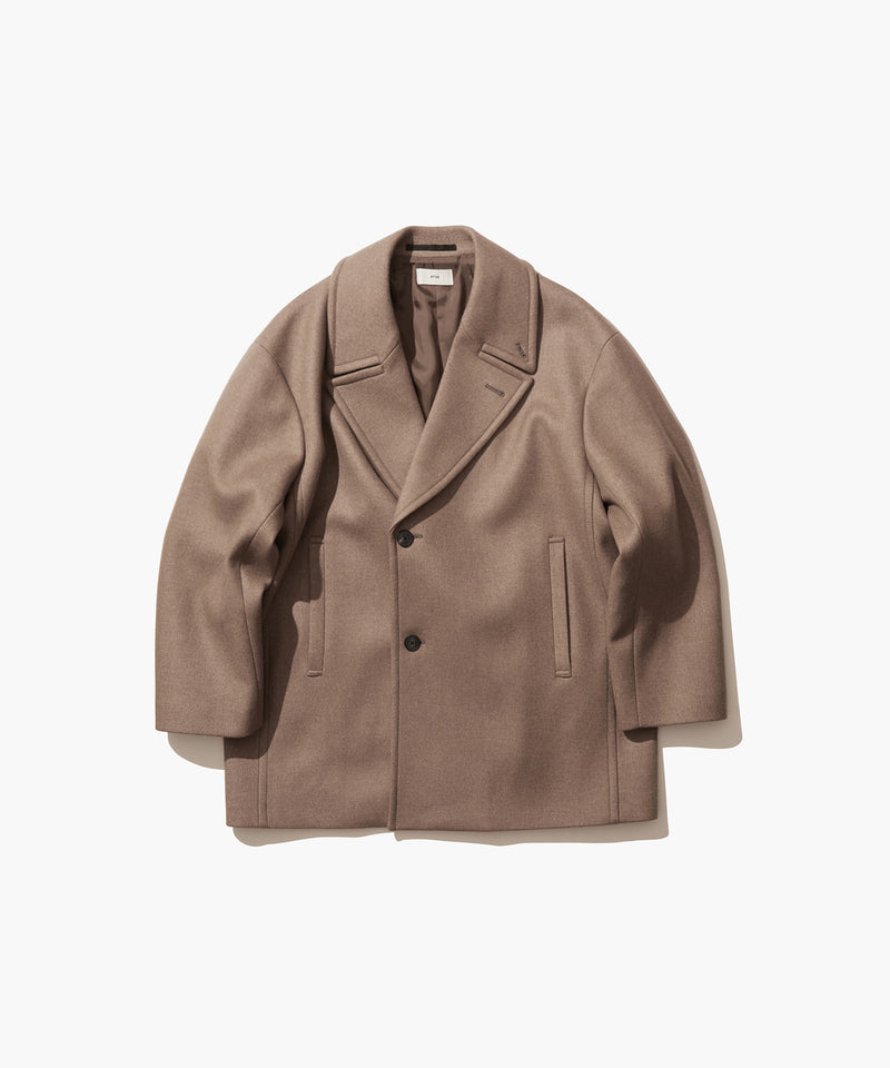 SUPER 120S DOUBLE MELTON | SEMI DOUBLE SHORT COAT