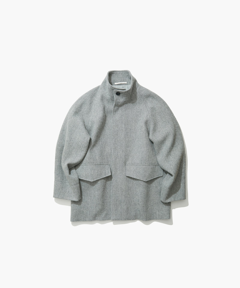 BABY ALPACA | STAND FIELD COAT