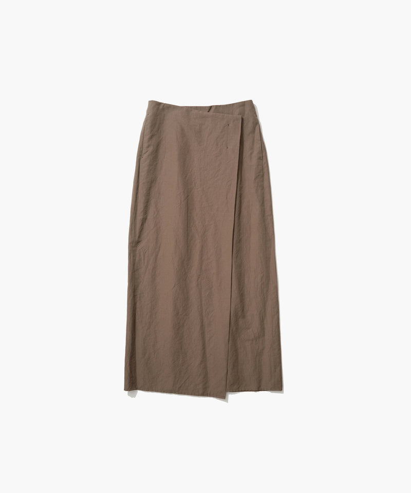 SILK LINEN SHANTUNG | WRAPPED SKIRT