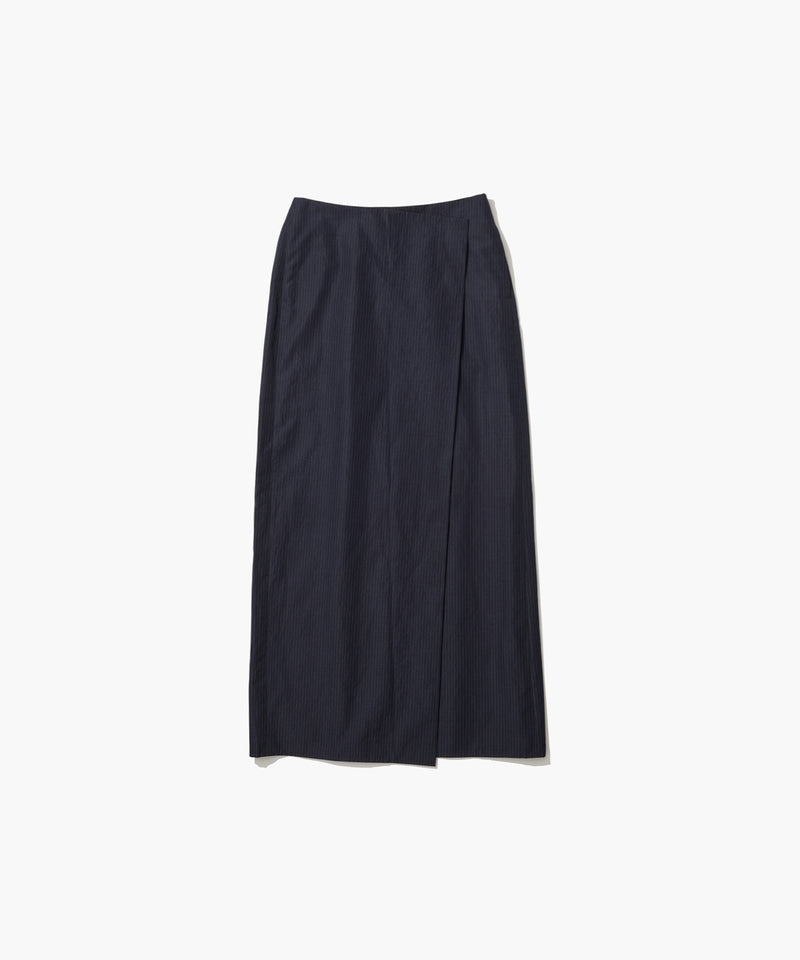 SILK LINEN SHANTUNG | WRAPPED SKIRT