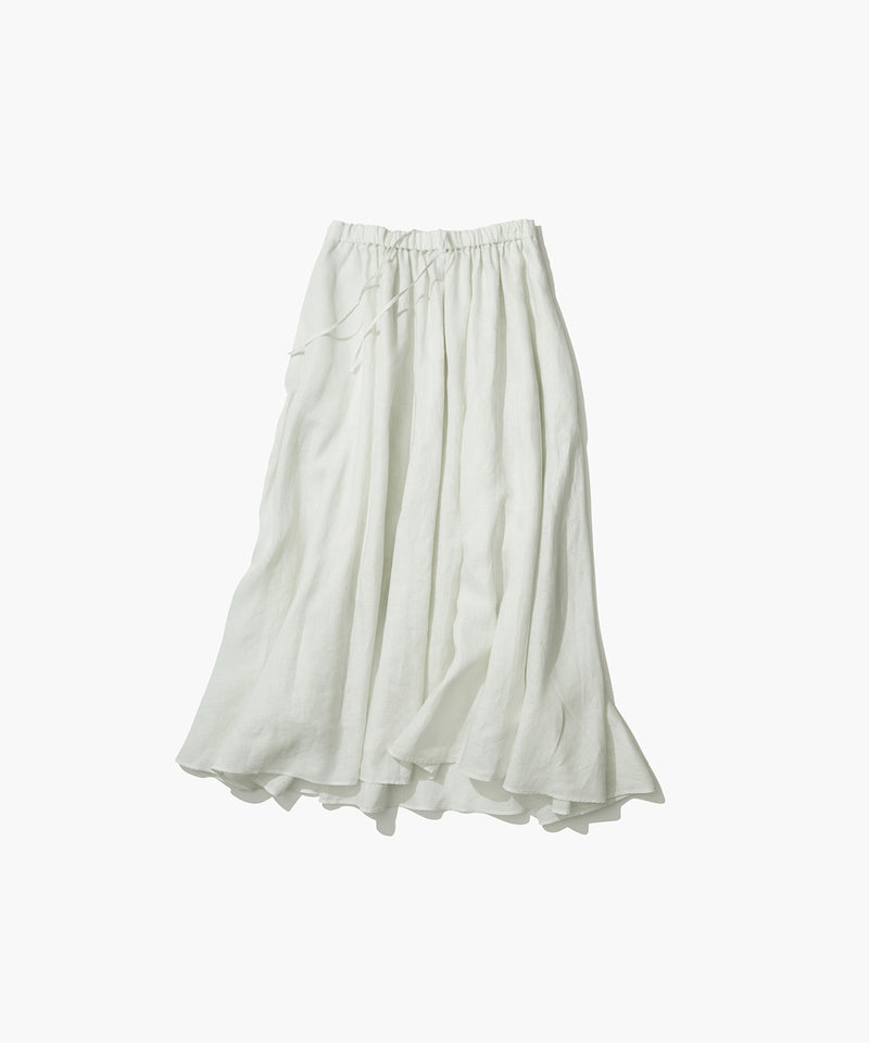 NATURAL DYED LINEN LAWN | GATHERD SKIRT