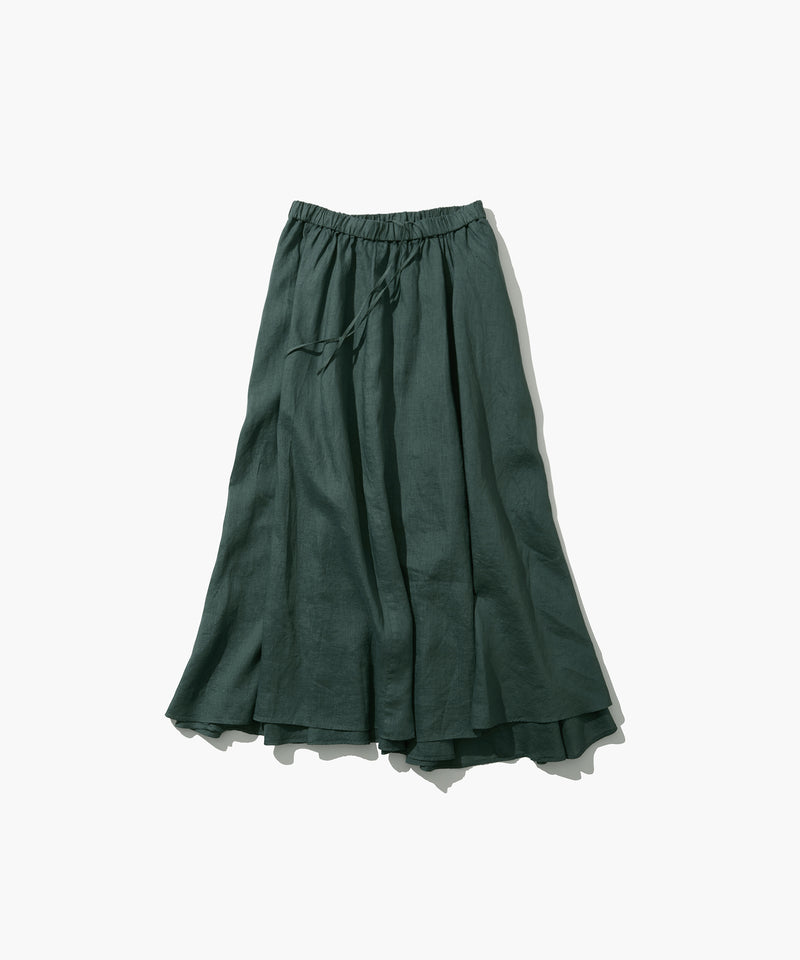 NATURAL DYED LINEN LAWN | GATHERD SKIRT