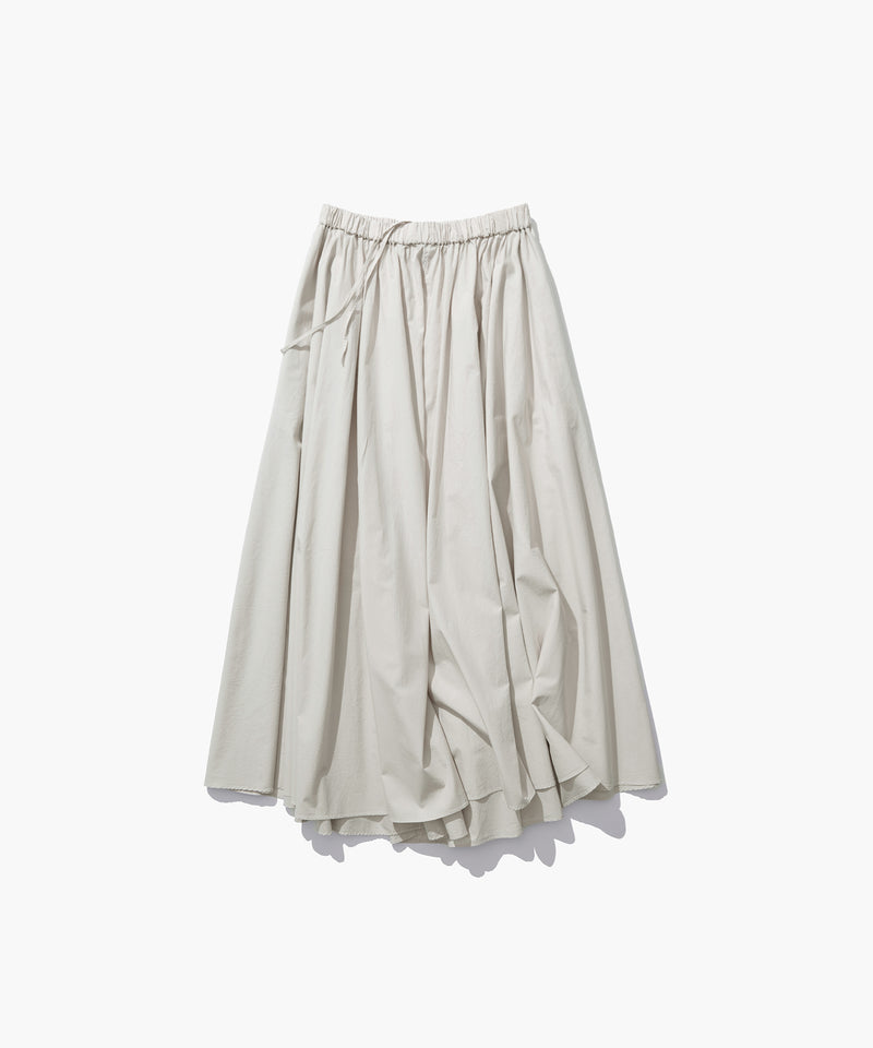 【新品未使用】ATONエイトン　シルクスカート絹100% グレー02 日本製 NATURAL DYED COTTON LAWN | GATHERED SKIRTS – ATON | エイトン