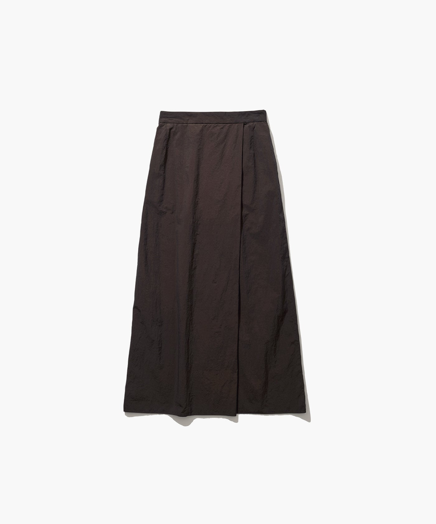 ATON エイトン 22AW 日本製 HAND DYE NYLON SKIRT ナイロンフレアロングスカート SKAGNW0701 01 ライトグレー(003) ボトムス【中古】【ATON】 B (目立った傷や汚れなし)】ATON エイトン 22AW 日本製 HAND DYE NYLON