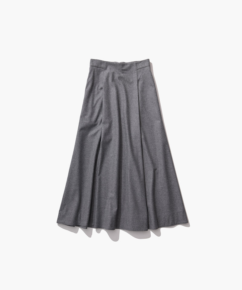 MERINO COLLEGE FLANNEL | FLARED SKIRT