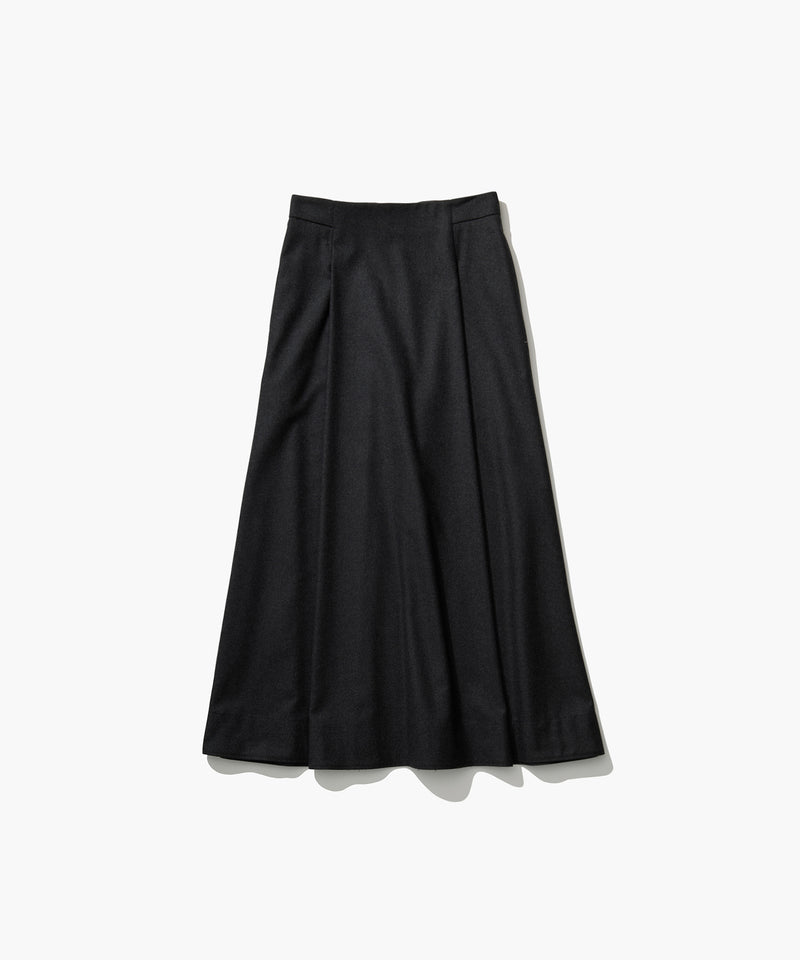 MERINO COLLEGE FLANNEL | FLARED SKIRT