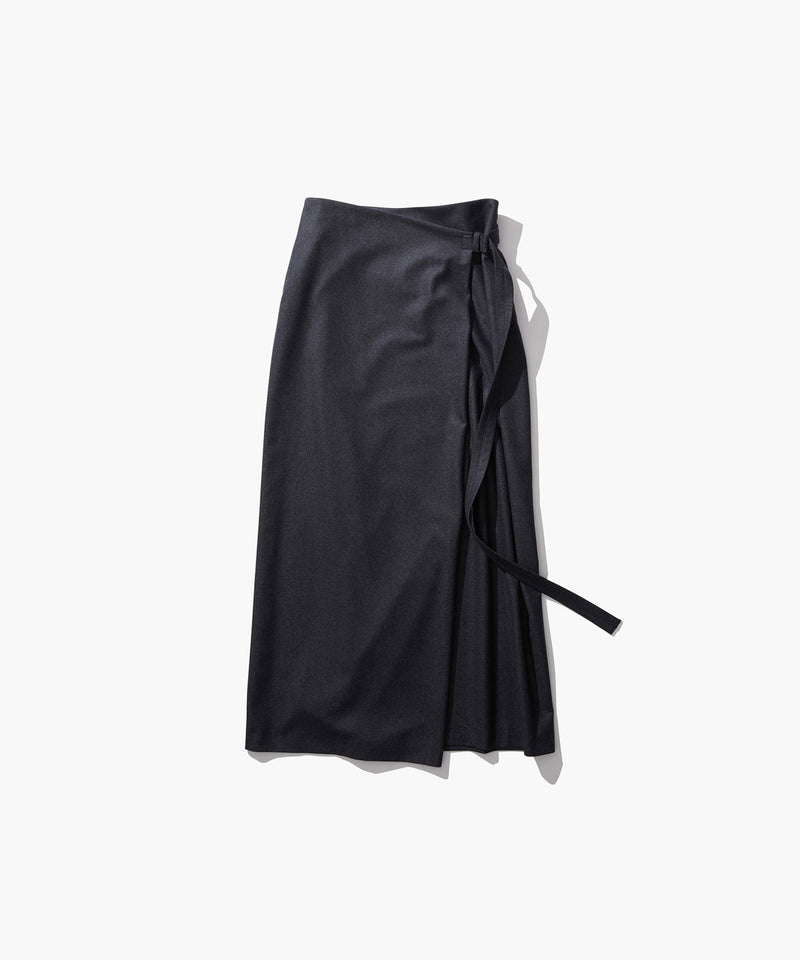 MERINO COLLEGE FLANNEL | WRAP SKIRT