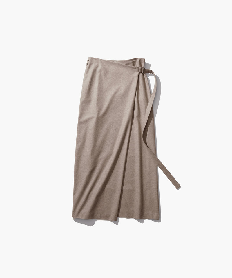 MERINO COLLEGE FLANNEL | WRAP SKIRT