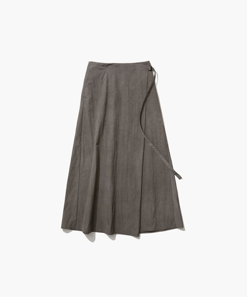 KYOTO SUMI NYLON | WRAPPED SKIRT