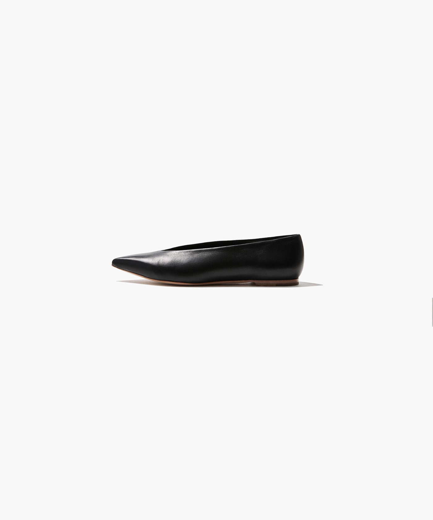 【美品】  ATON / エイトン | GOAT LEATHER  CARLA FLAT SHOES ゴートレザー カーラ フラットシューズ | 38 1/2 | ブラック | レディース ATON / エイトン | GOAT LEATHER CARLA FLAT SHOES ゴートレザー