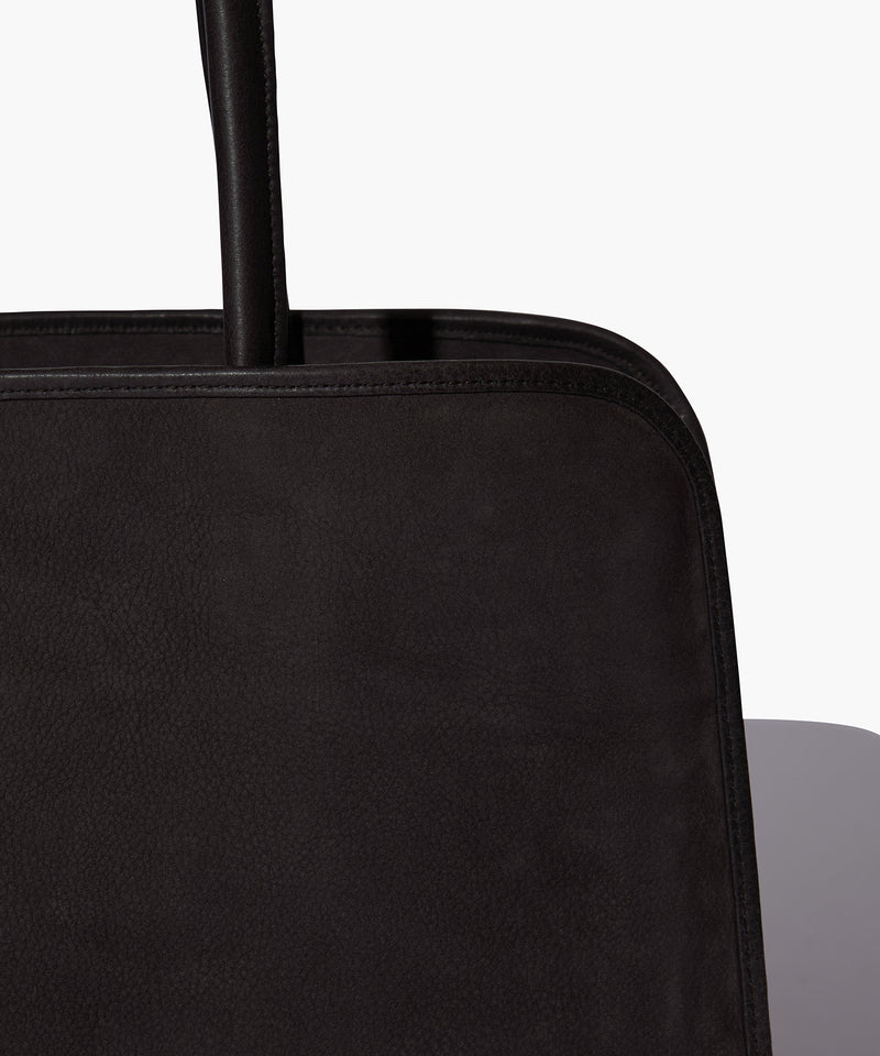 BULLHIDE NUBUCK LEATHER | EAST-WEST SHOULDER BAG