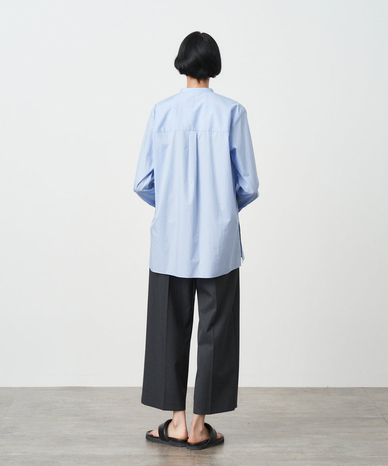 COTTON LAWN | BAND COLLAR SHIRTS – ATON | エイトン