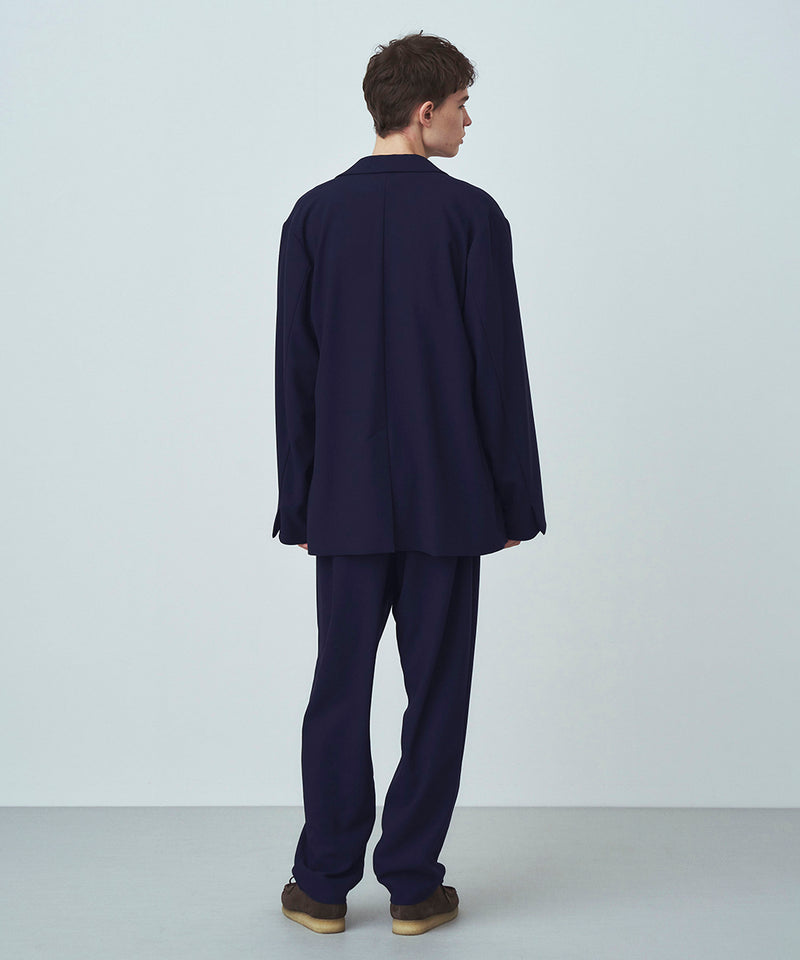WOOL OXFORD | TAPERED EASY PANTS
