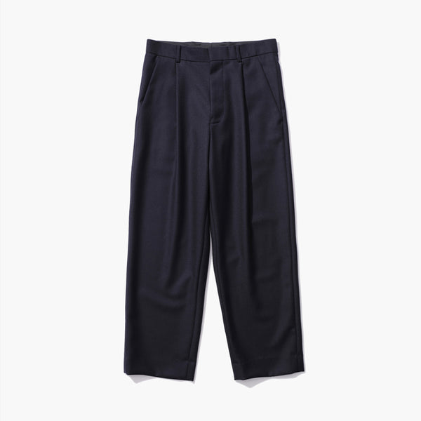 ATON Washed Cashmere Wide Tapered Pants | royalbay.gr